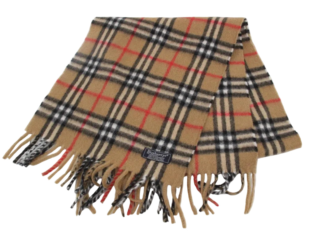 Pre-Owned Burberry Cashmere Classic Check Scarf BUR.A.1008
