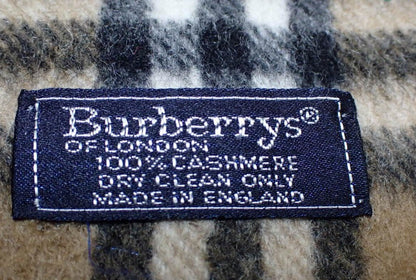 Pre-Owned Burberry Cashmere Classic Check Scarf BUR.A.1008