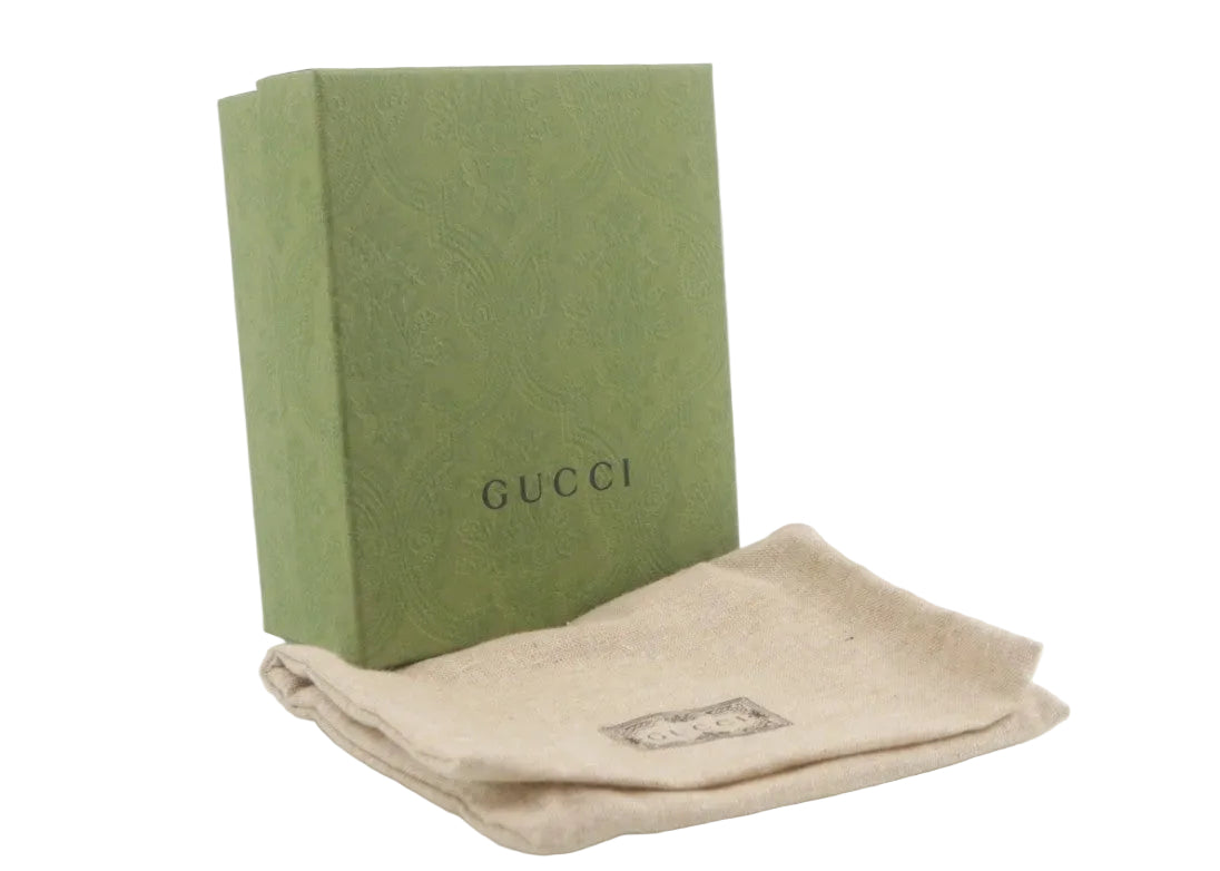 Pre-Owned Gucci Marmont Leather Bifold Card Case (Beige) GUC.S.1027