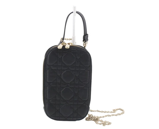 Pre-Owned Dior Lady Dior Call'in Dior Leather Phone Holder DIO.B.1007