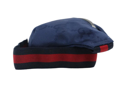 Pre-Owned Gucci Jumbo GG Small Navy Nylon Belt Bag GUC.B.1059 (Kids Line)