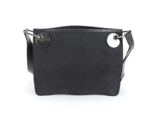 Pre-Owned Gucci GG Classic Canvas Crossbody (Black) GUC.B.1066