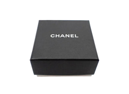 Pre-Owned Chanel 1994 Gold w/ Black Clip On Earrings CHA.J.1098