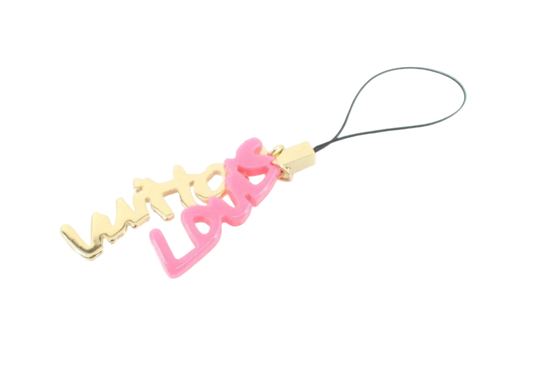 Pre-Owned Louis Vuitton Stephen Sprouse Graffiti Phone/ Bag Charm (Pink) LOU.A.1042