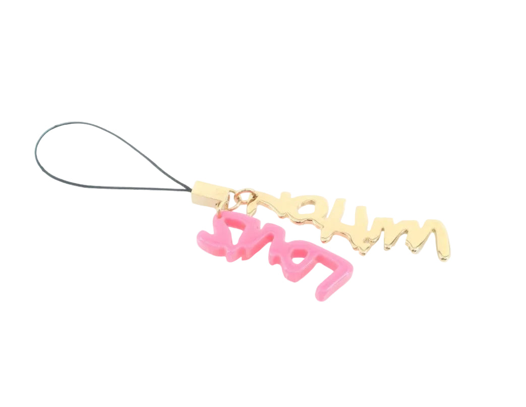 Pre-Owned Louis Vuitton Stephen Sprouse Graffiti Phone/ Bag Charm (Pink) LOU.A.1042