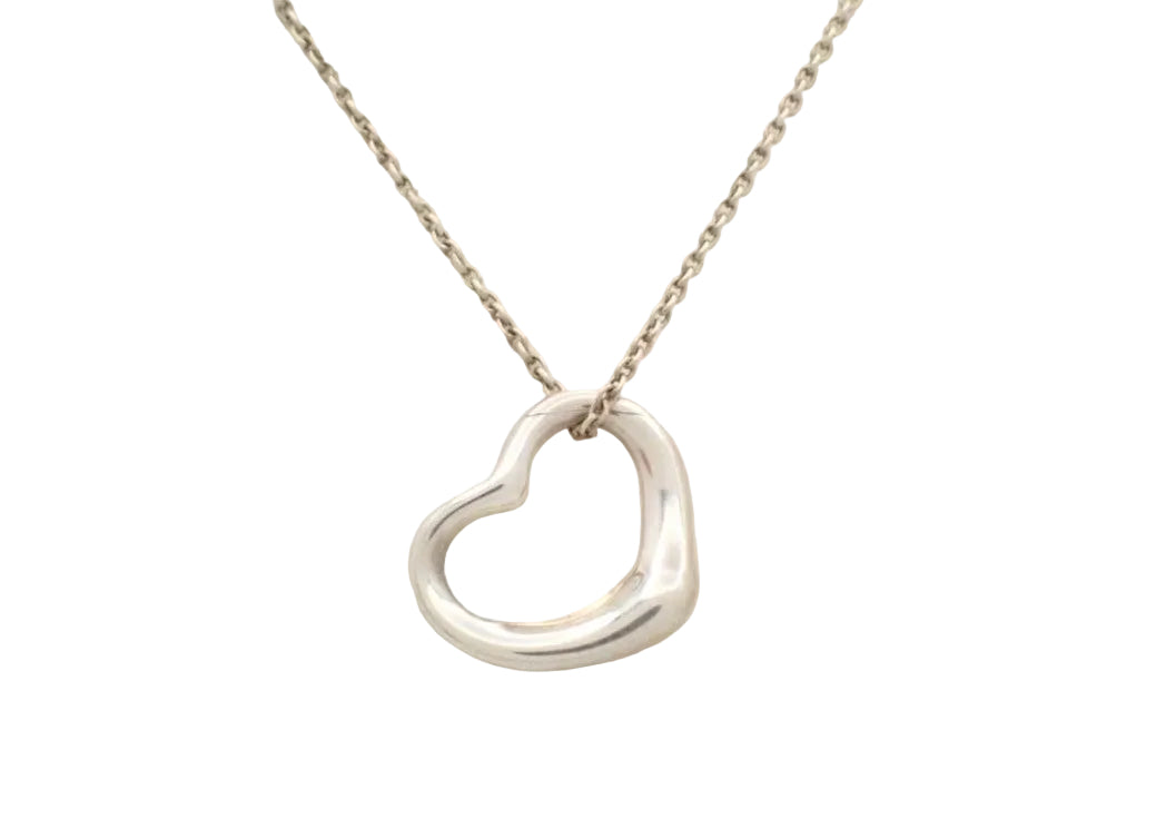 Pre-Owned Tiffany & Co Sterling SilverElsa Peretti Open Heart TIF.A.1008 (small heart)