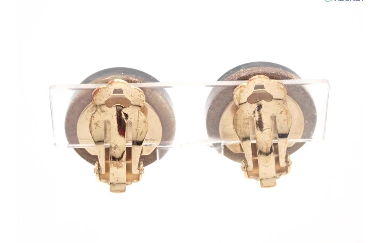 Pre-Owned Chanel Four Leaf Clover 2001 Clip On Earrings CHA.J.1125