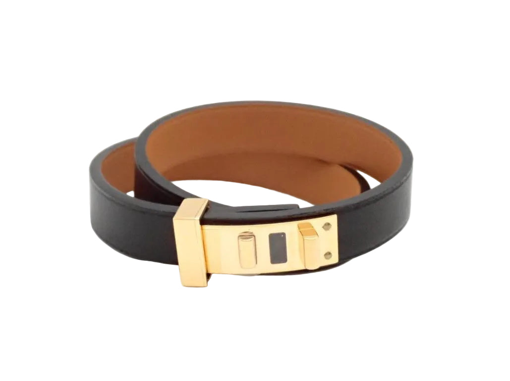 Pre-Owned Hermes Leather Bracelet 12.5cm HER.J.1011