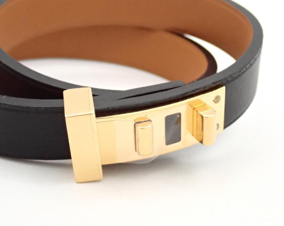 Pre-Owned Hermes Leather Bracelet 12.5cm HER.J.1011