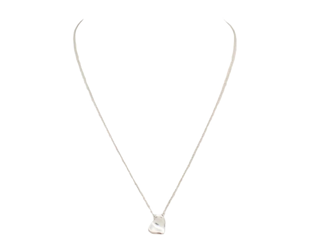 Pre-Owned Tiffany & Co Sterling Silver Paloma Full Heart Necklace TIF.J.1010
