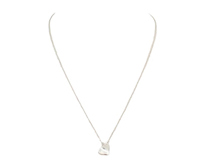 Pre-Owned Tiffany & Co Sterling Silver Paloma Full Heart Necklace TIF.J.1010