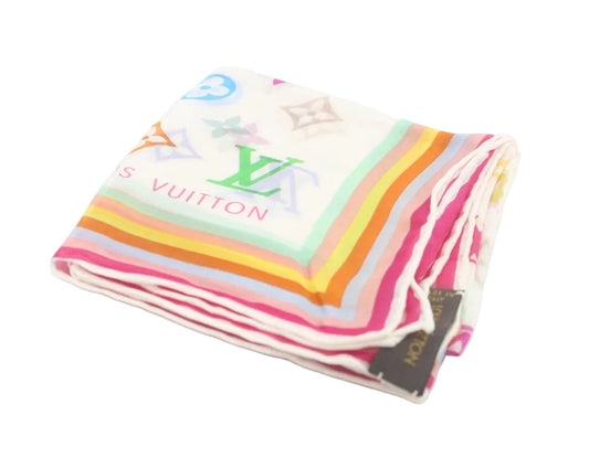 Pre-Owned Louis Vuitton Takashi Murakami Multicolor Scarf (Limited Edition)  LOU.A.1043