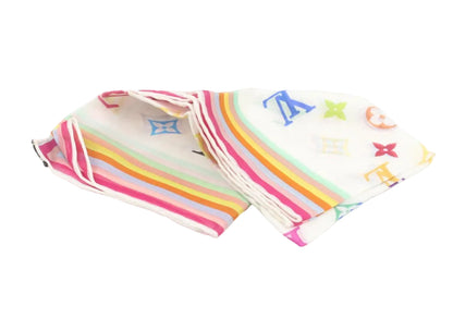 Pre-Owned Louis Vuitton Takashi Murakami Multicolor Scarf LOU.A.1043