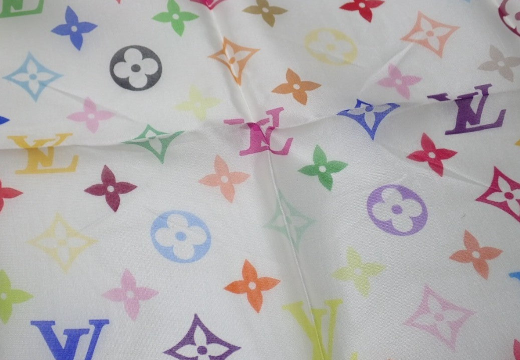 Pre-Owned Louis Vuitton Takashi Murakami Multicolor Scarf LOU.A.1043