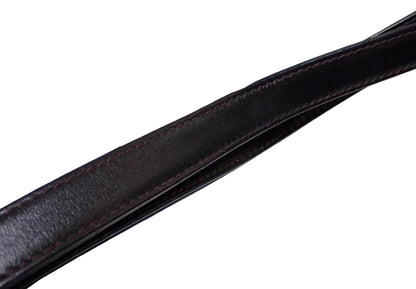 Pre-Owned Gucci Vintage Leather Adjustable Strap Shoulder Bag (Black) GUC.B.1080