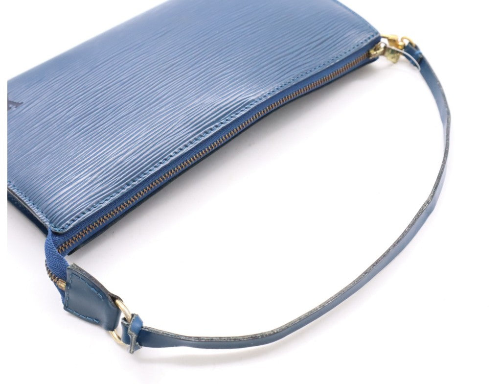 Pre-Owned Louis Vuitton Pochette Accessories Epi Leather (Toledo Blue) LOU.B.1166