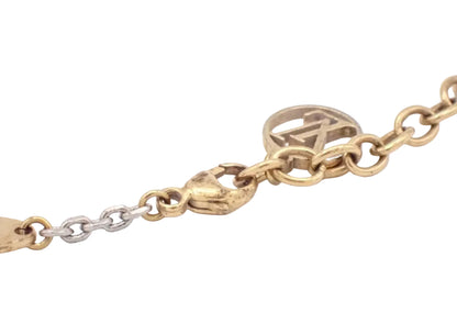 Pre-Owned Louis Vuitton LogoMania Sterling Silver & Gold Plated Bracelet LOU.J.1008