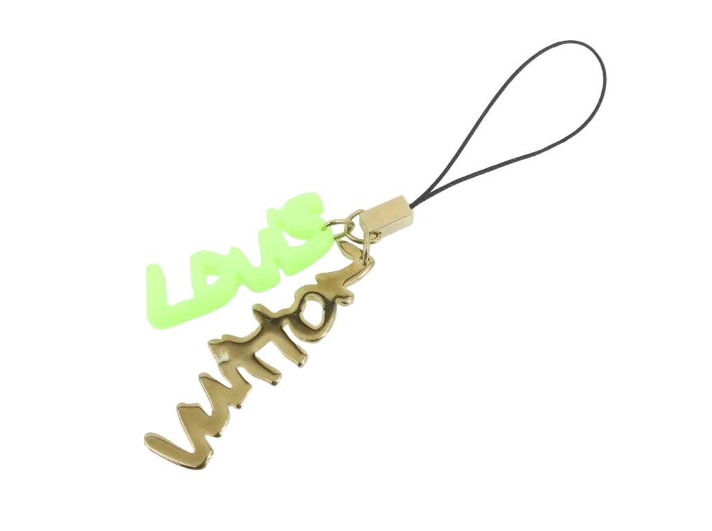 Pre-Owned Louis Vuitton Stephen Sprouse Graffiti Phone/ Bag Charm (Green) LOU.A.1046