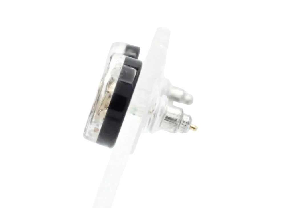 Pre-owned Chanel Argyle Black, White & Silver 2019 Pierced Earrings CHA.J.1134