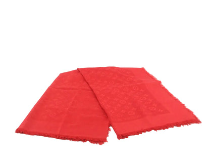 Pre-Owned Louis Vuitton Monogram Classic Blanket Shawl (Red) LOU.A.1048