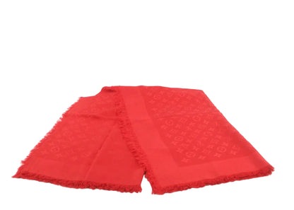 Pre-Owned Louis Vuitton Monogram Classic Blanket Shawl (Red) LOU.A.1048
