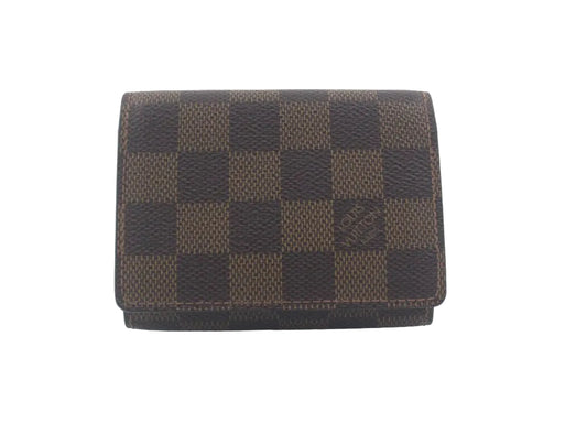 Pre-Owned Louis Vuitton Envelope Card Holder Damier Ebene LOU.S.1275