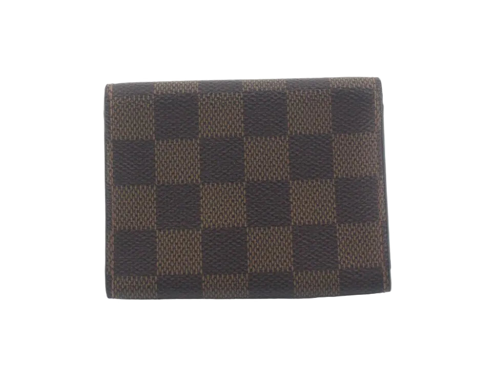 Pre-Owned Louis Vuitton Envelope Card Holder Damier Ebene LOU.S.1275