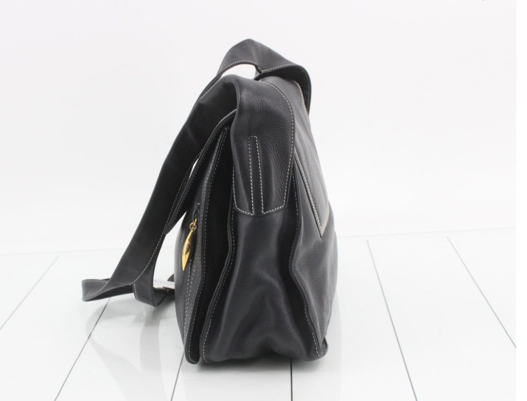 Pre-Owned Loewe Anagram Leather Shoulder Bag LOE.B.1012
