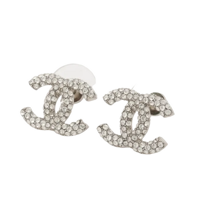 Pre-Owned Chanel 2022 CC Mini Stone Pierced Earrings CHA.J.1146