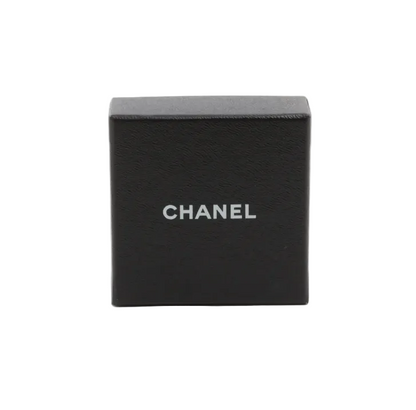 Pre-Owned Chanel 2017 Silver Stone CC Mark Brooch CHA.J.1148