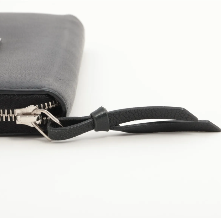 Pre-Owned Louis Vuitton Zippy Long LockMe Leather Wallet (Black) LOU.S.1296