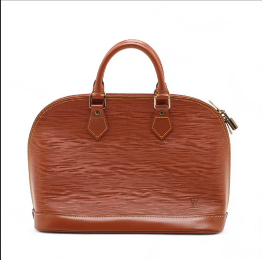 Pre-Owned Louis Vuitton Alma PM Epi Leather Top Handle Bag (Kenya Brown) LOU.B.1183