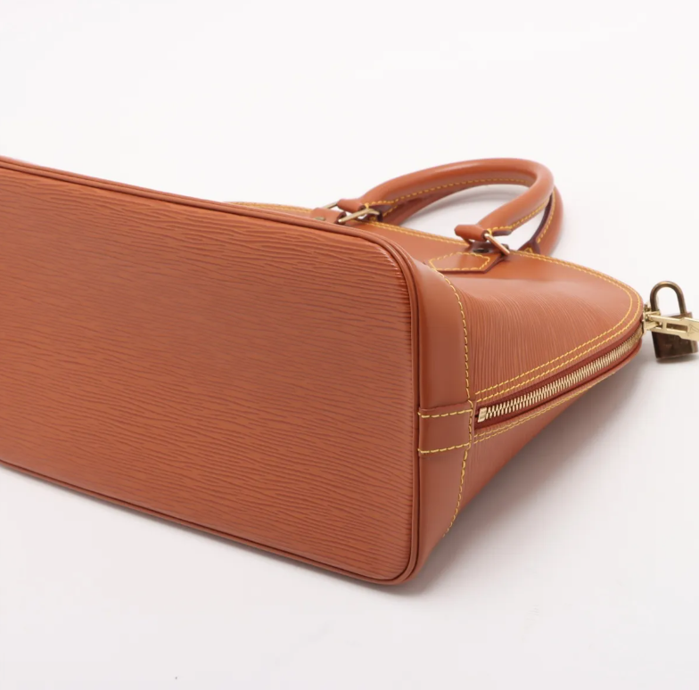 Pre-Owned Louis Vuitton Alma PM Epi Leather Top Handle Bag (Kenya Brown) LOU.B.1183