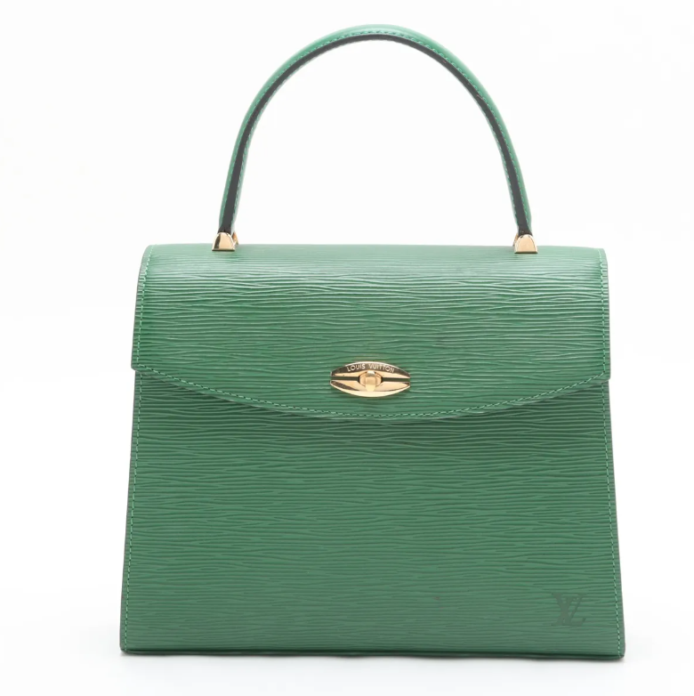 Pre-Owned Louis Vuitton Vintage Malesherbes Epi Leather Top Handle Bag (Green) LOU.B.1184