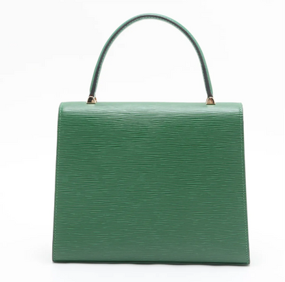 Pre-Owned Louis Vuitton Vintage Malesherbes Epi Leather Top Handle Bag (Green) LOU.B.1184