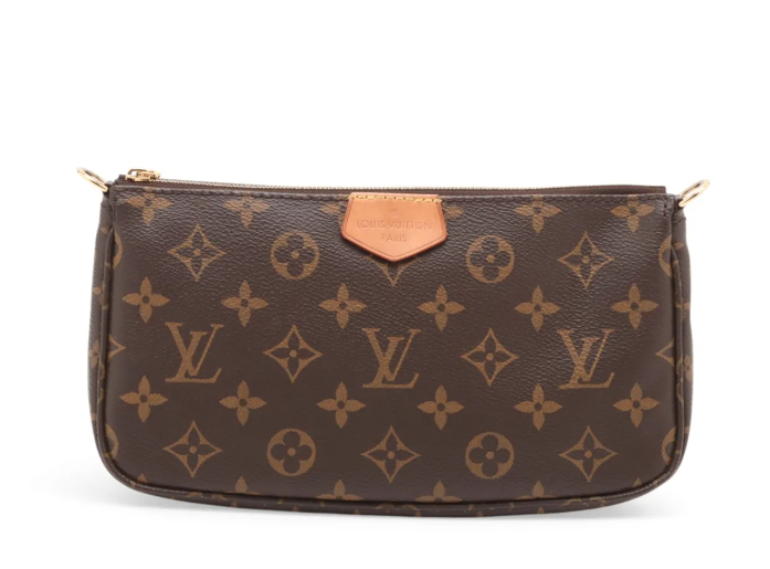 Pre-Owned Louis Vuitton Multi Pochette Accessories Monogram Canvas Green Strap LOU.B.1187