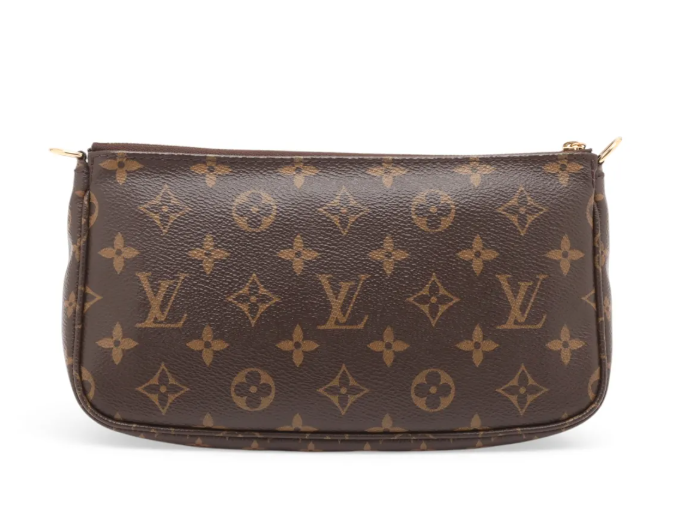 Pre-Owned Louis Vuitton Multi Pochette Accessories Monogram Canvas Green Strap LOU.B.1187