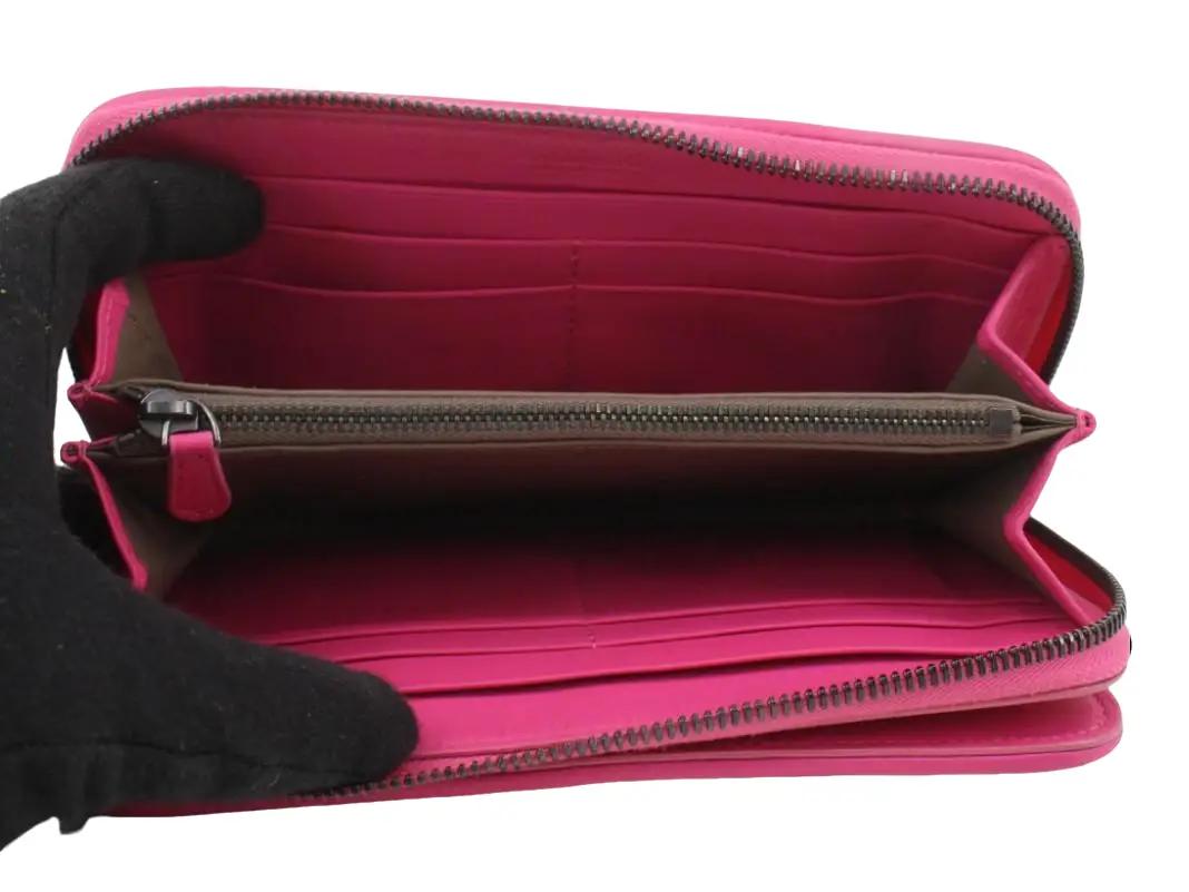 Pre-Owned Bottega Veneta Intrecciato Zippy Wallet (Pink) BOT.S.1006