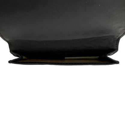 Pre-Owned Bottega Veneta Intrecciato Business Card Holder Leather (Blac) BOT.S.1000