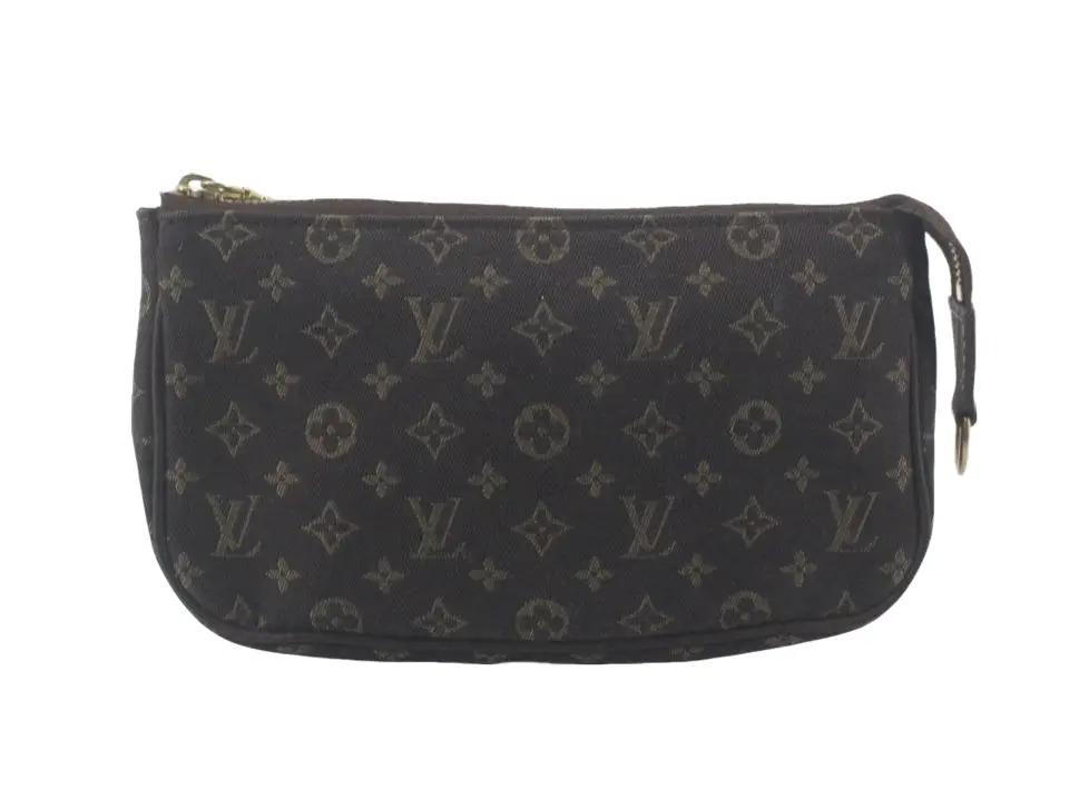 Pre-Owned Louis Vuitton Mini Pochette Mini Lin Jacquard Canvas NO STRAP - LOU.B.1168