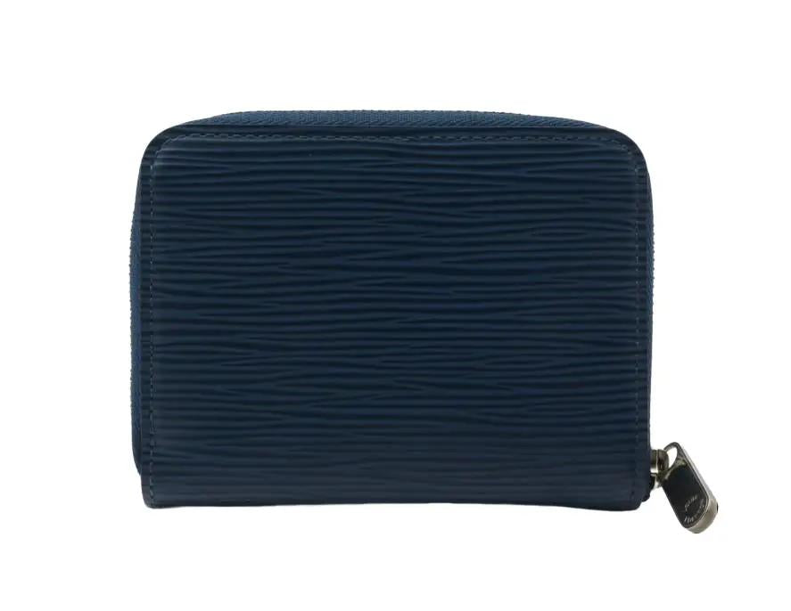 Pre-owned Louis Vuitton Zippy Coin Purse Epi Leather Wallet (Navy) LOU.S.1280