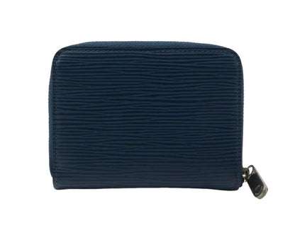 Pre-owned Louis Vuitton Zippy Coin Purse Epi Leather Wallet (Navy) LOU.S.1280