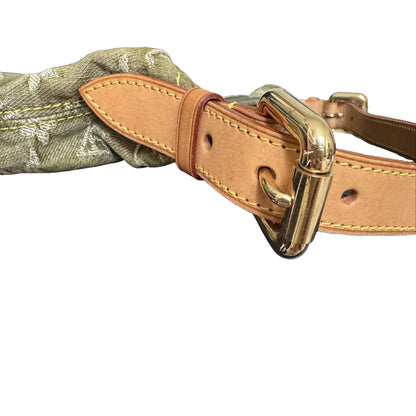 Pre-Owned Louis Vuitton Vintage 2006 Baggy PM Monogram Denim Shoulder Bag LOU.B.1175 (Green)