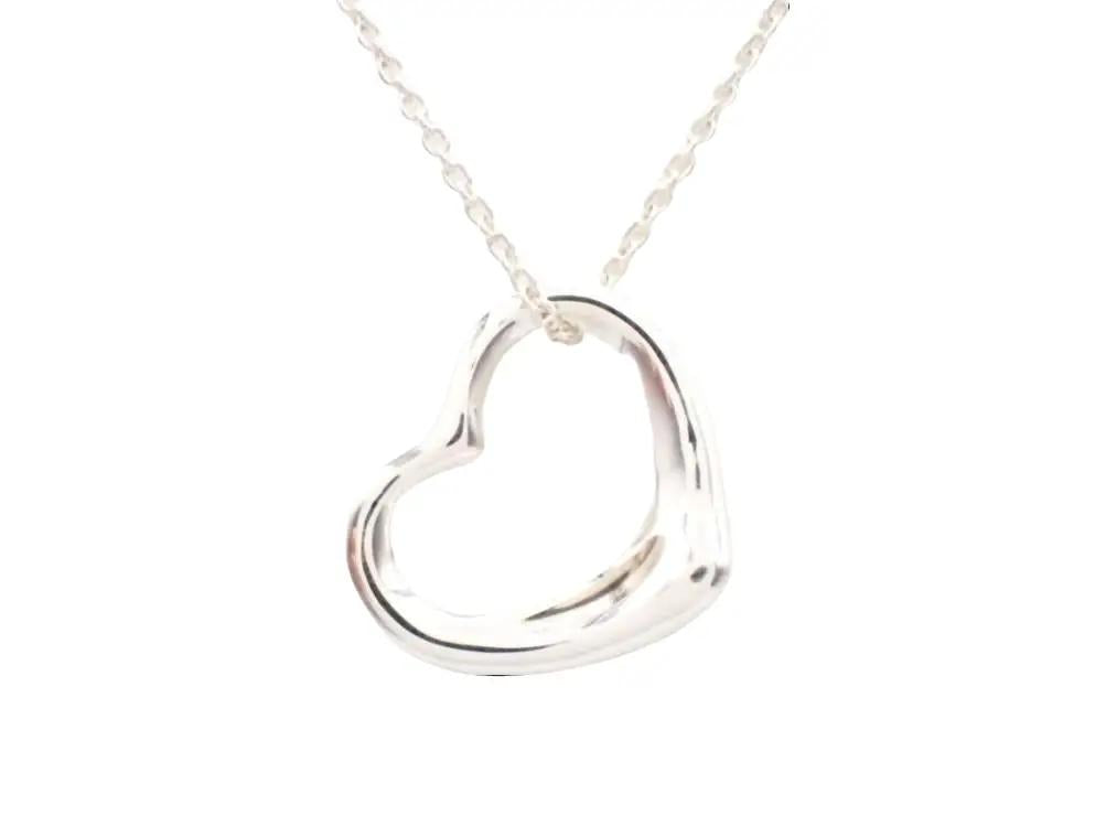 Pre-Owned Tiffany & Co Sterling Silver Elsa Peretti Open Heart TIF.J.1006 (Medium 22mm Heart)
