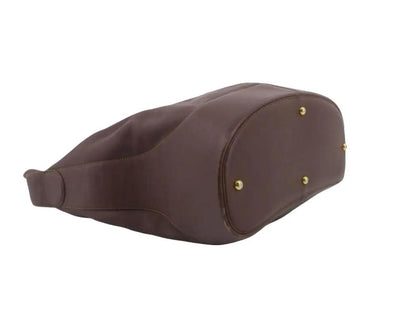 Pre-Owned Loewe Nappa Leather Shoulder Bag (Burgundy) LOE.B.1010