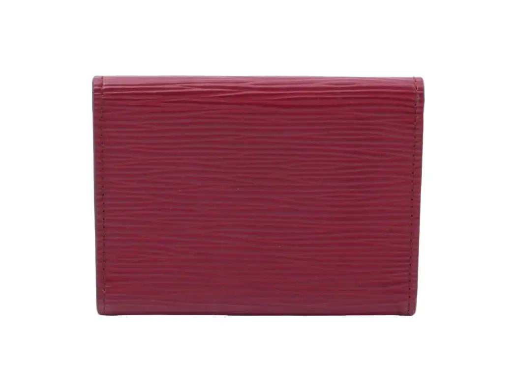 Pre-Owned Louis Vuitton Envelope Epi Card Holder LOU.S.1260 (Berry)