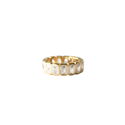 Fashion Emerald Cut Eternity Band Size 7