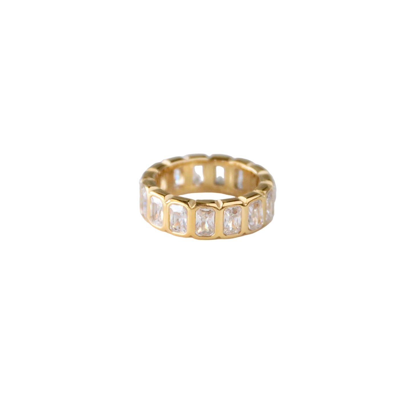 Fashion Emerald Cut Eternity Band Size 7