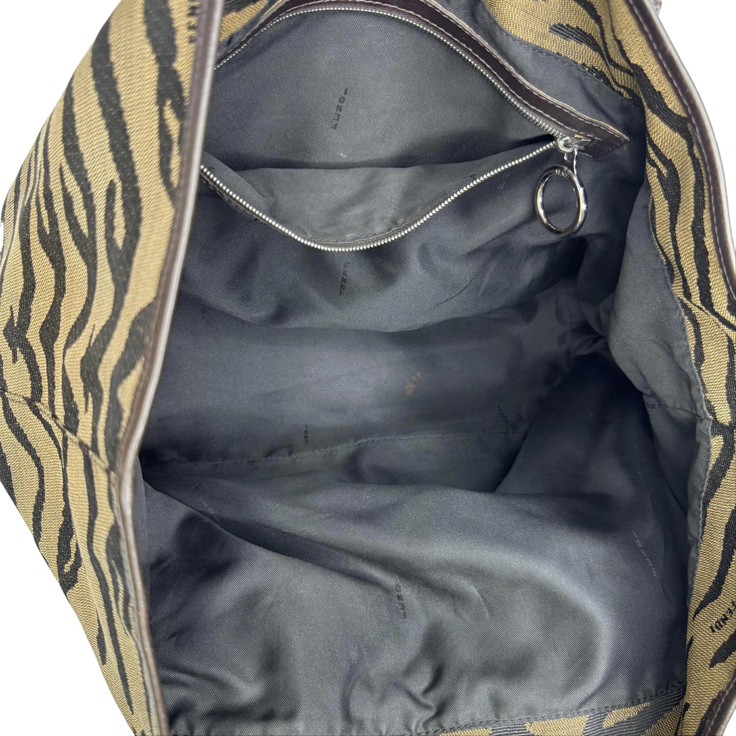 Pre-Owned Fendi Small Tiger Print Tote FEN.B.1004