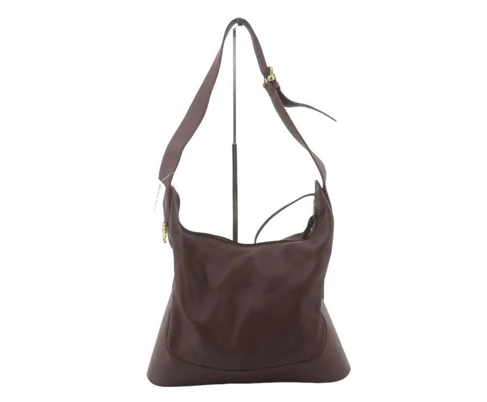 Pre-Owned Loewe Nappa Leather Shoulder Bag (Burgundy) LOE.B.1010